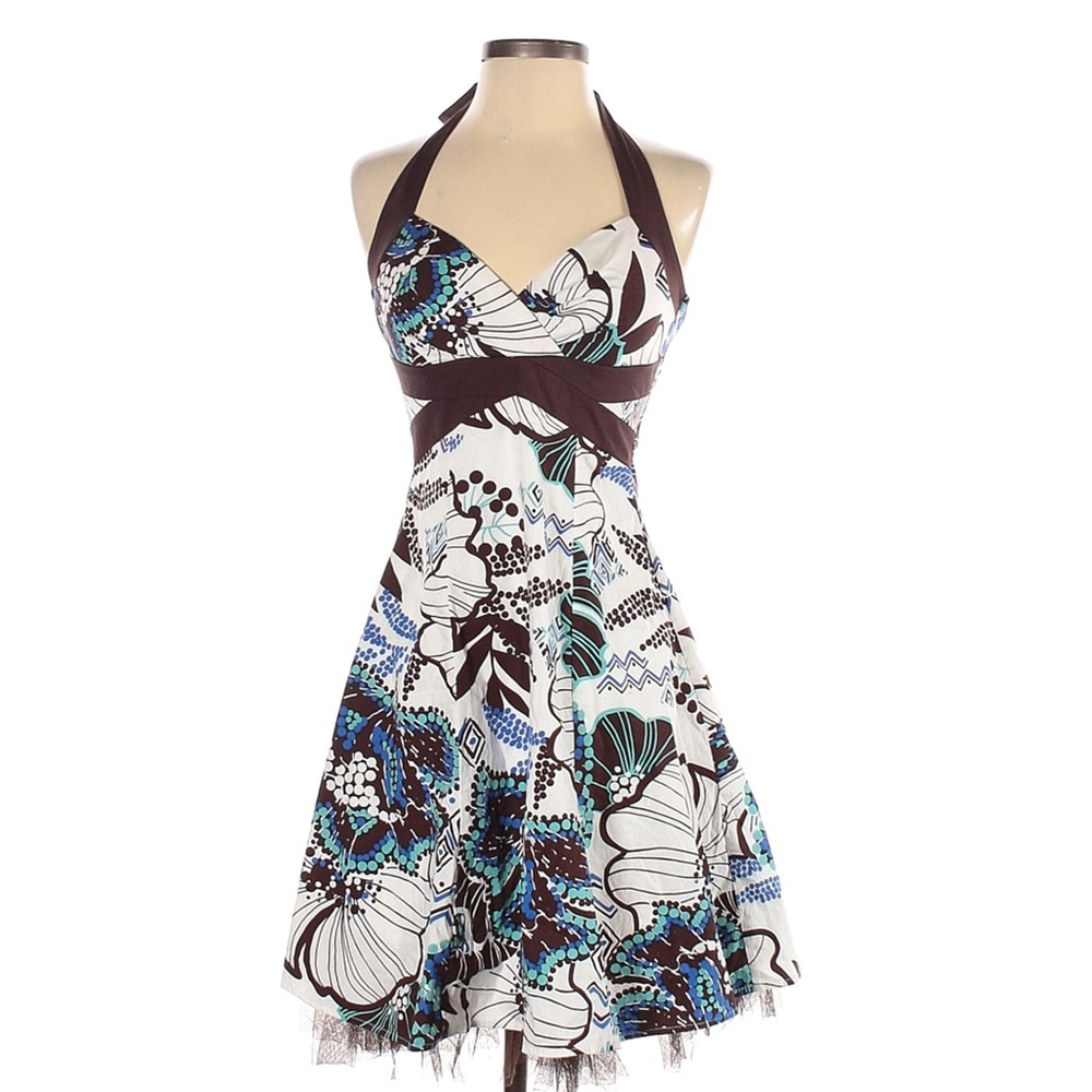 Ruby Rox Brown Floral Dress